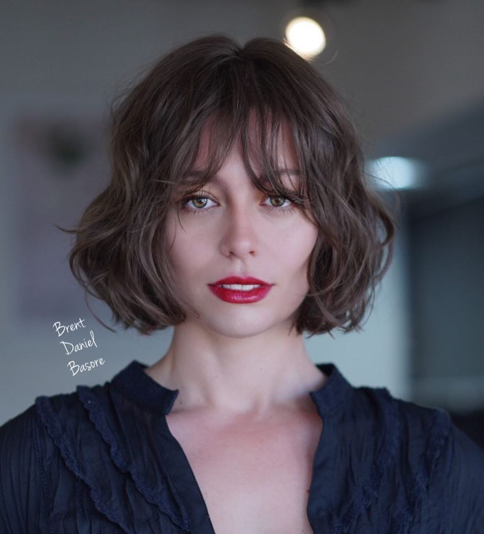 Adorable Wavy Tousled Bob