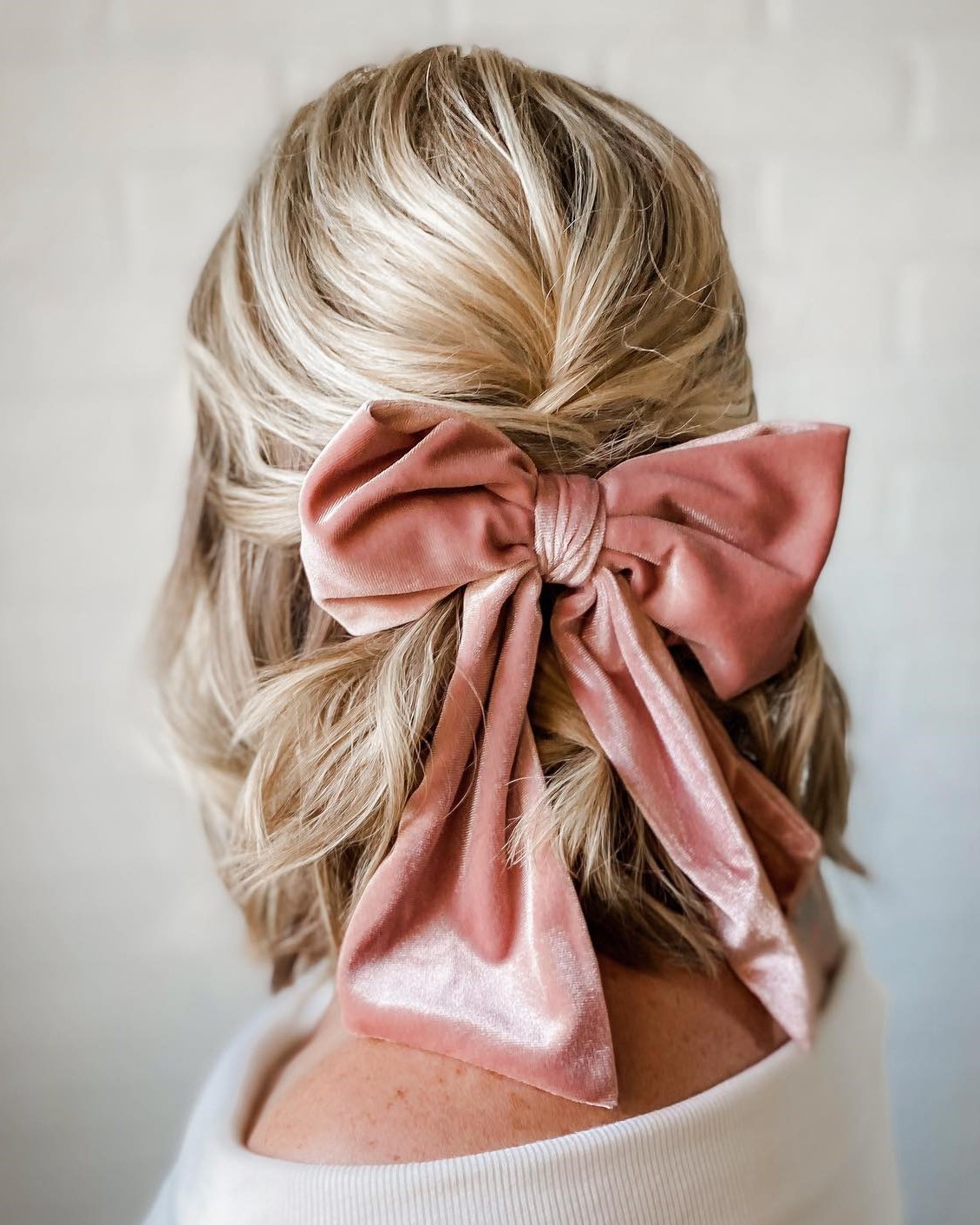 Half Updo with a Bow