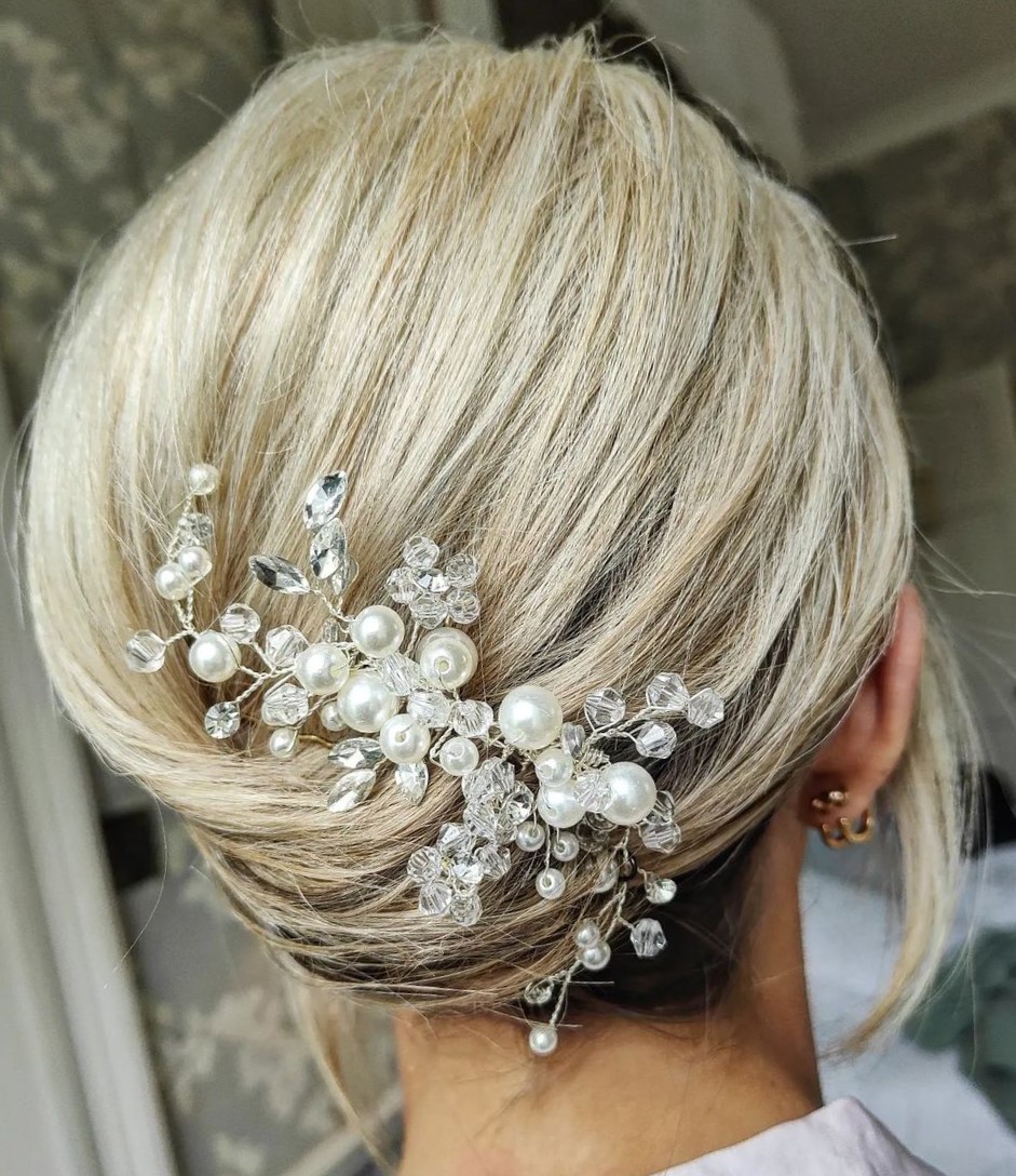 Polished Round Short Hair Updo