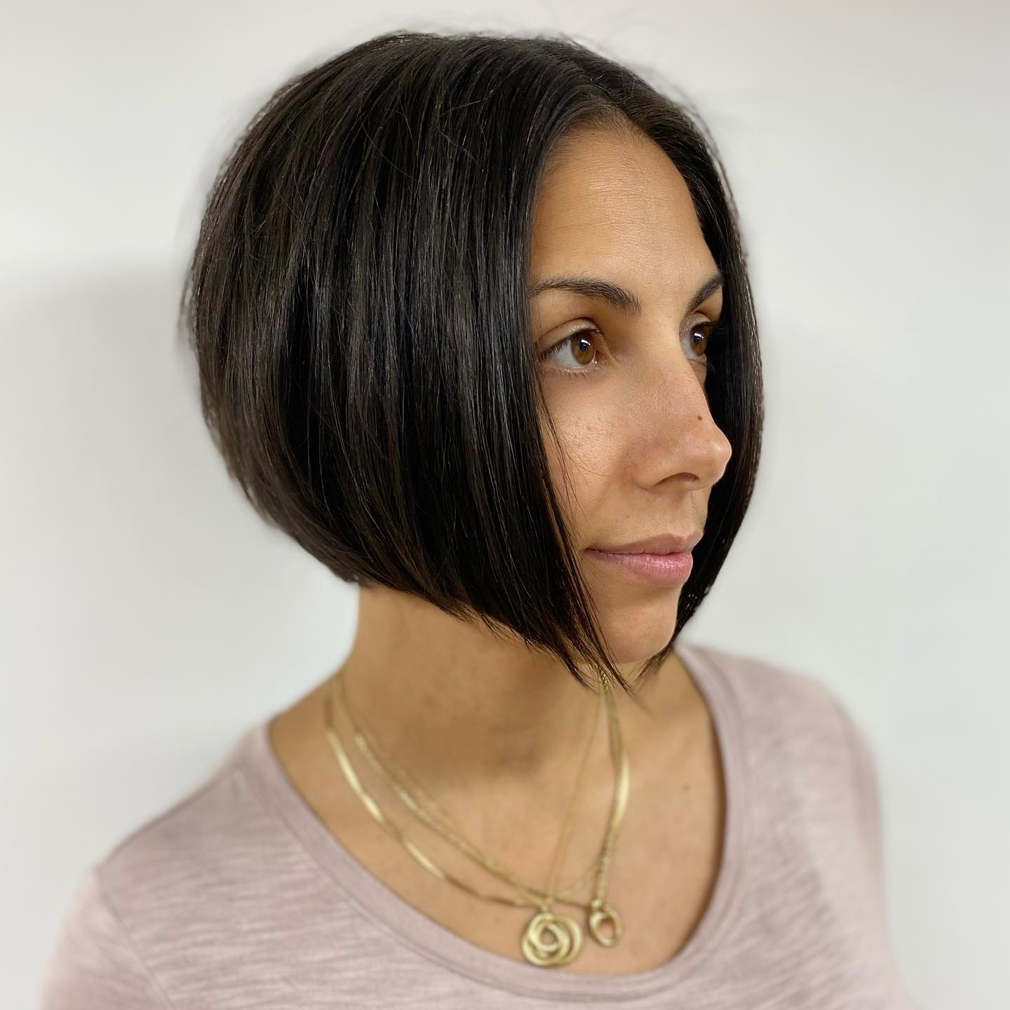 Slim Inverted Chin-Length Bob