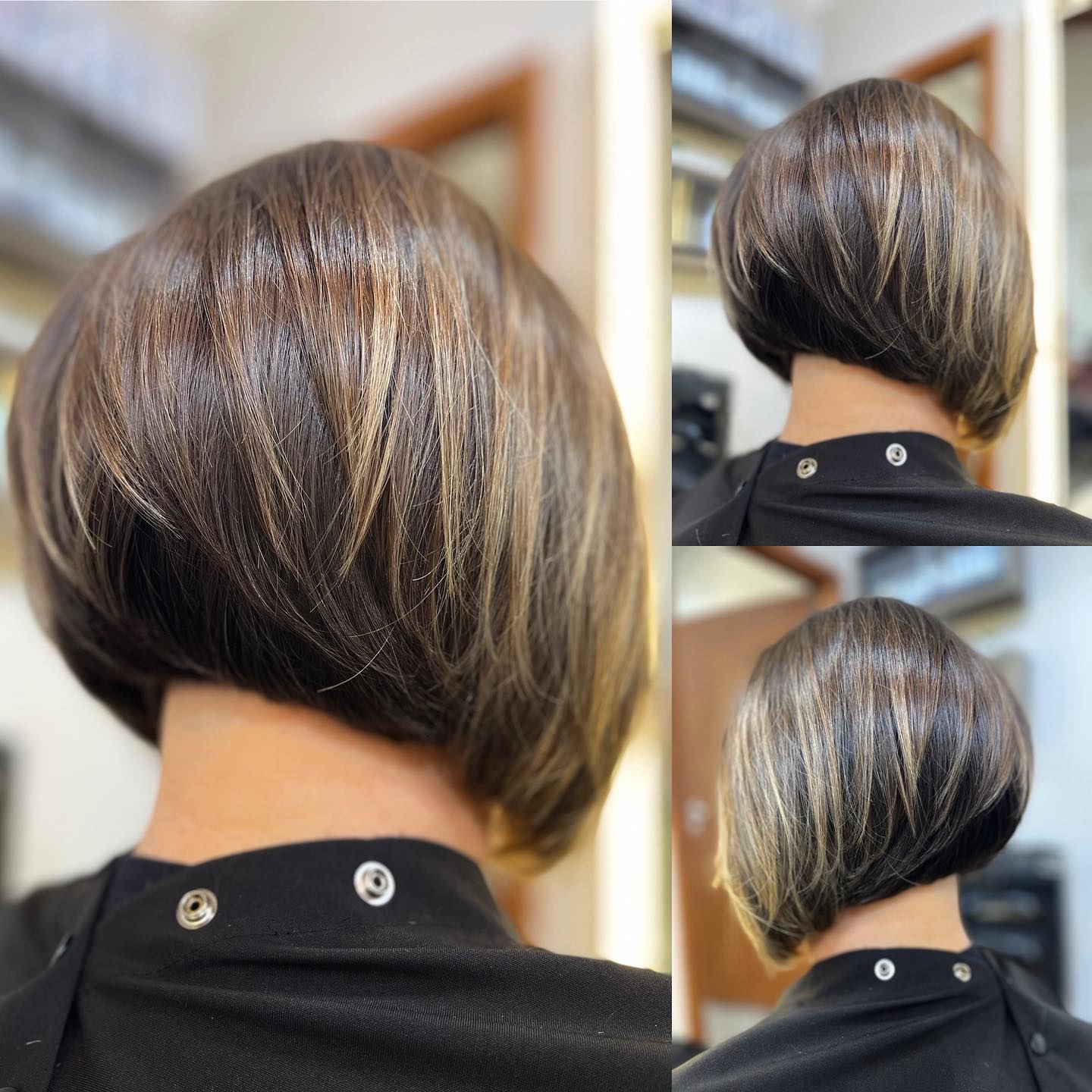 Thick Hair Polished Concave Bob Haircut