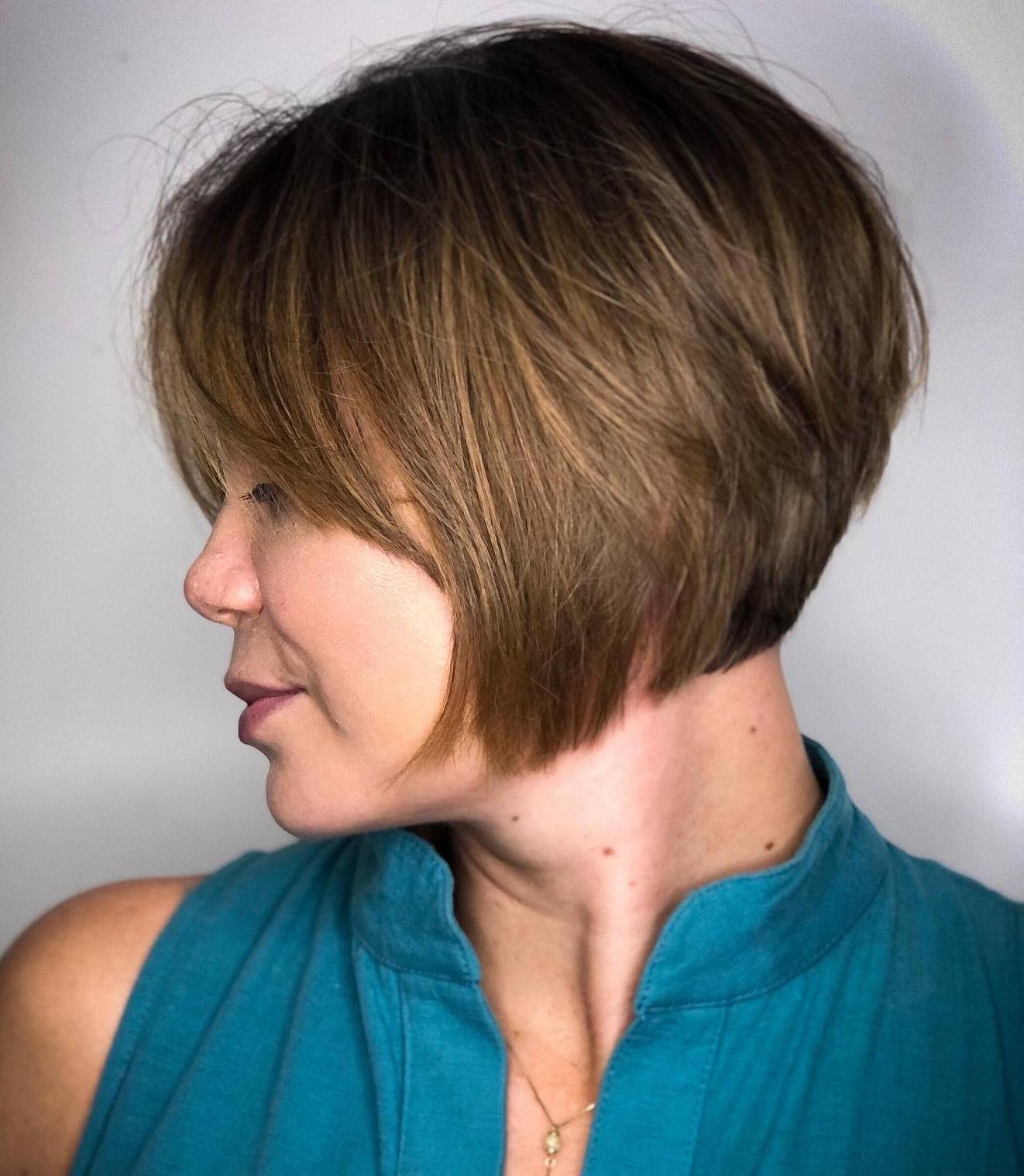 Jaw-Length Bob with Side Bangs