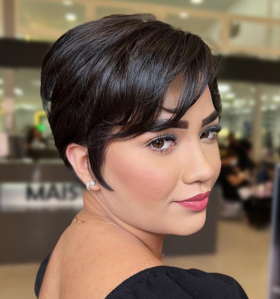 Short Women’s Hairstyle with Bangs