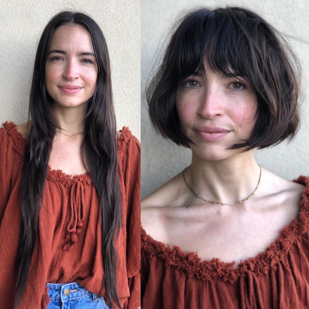 Long Hair to Short Bob Makeover