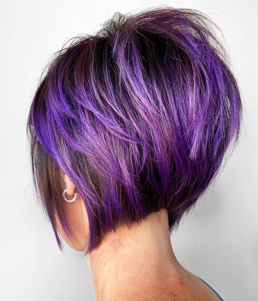 Short Inverted Bob with Lifted Crown