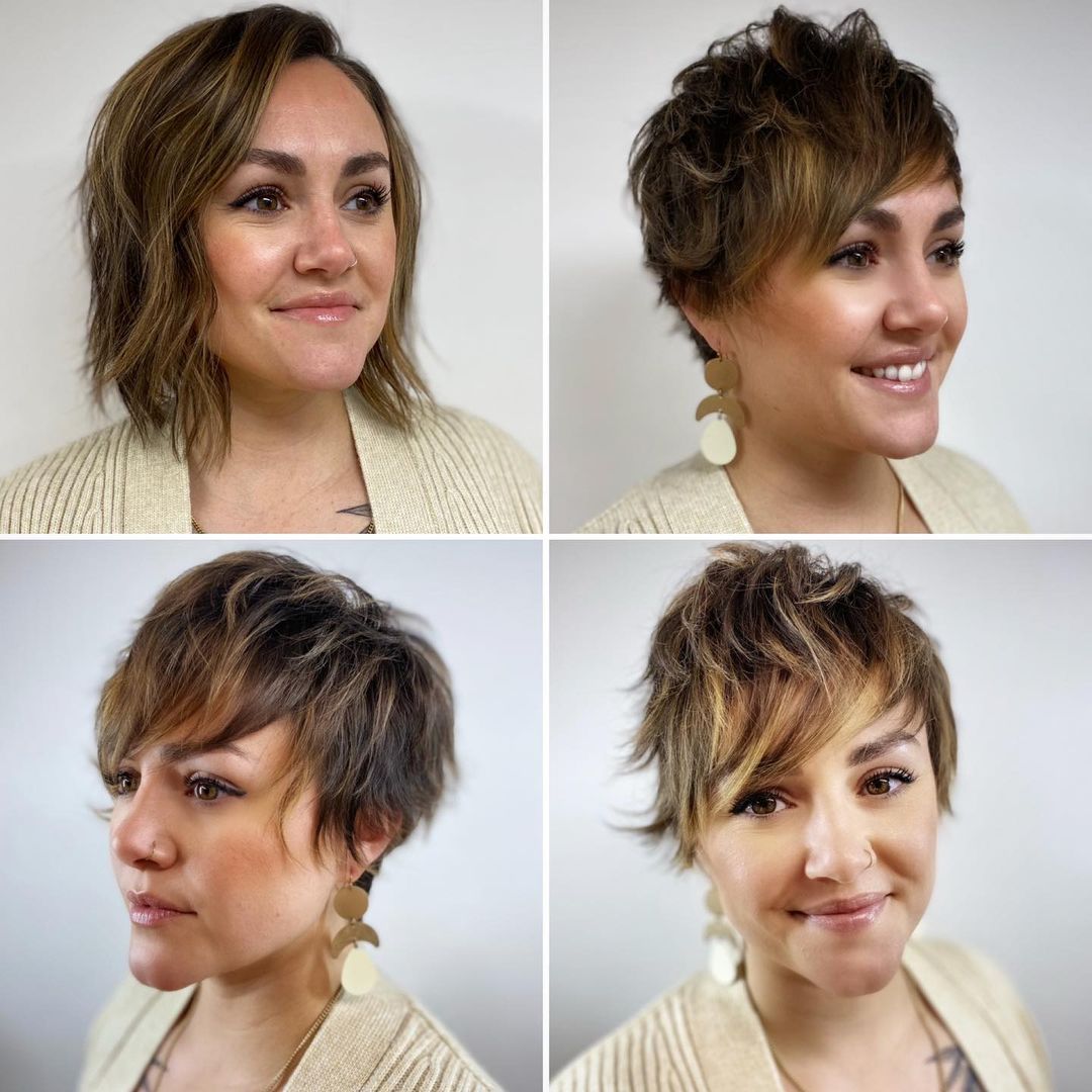 Bob to Messy Pixie Before and After