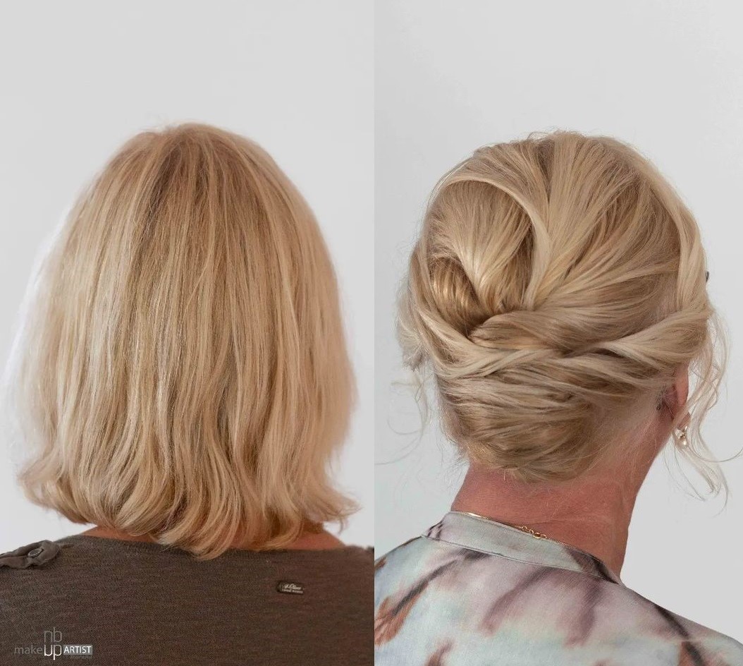 Over 50 Updo for Bob-Length Hair